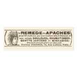 Funny Antique Quack Doctor Apache Remedy Business Card Template