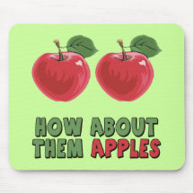 Funny Apples T-shirts and Gifts For Her Mouse Pads