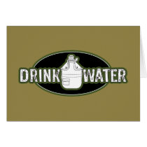 Funny Army "Drink Water" Card