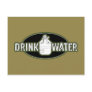 Funny Army "Drink Water" Postcard