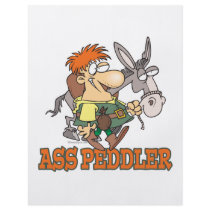 funny ass peddler donkey pun cartoon personalized flyer