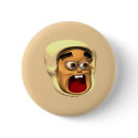 Funny Astronaut Birthday Party Button