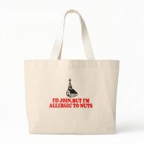 Funny atheist tote bag