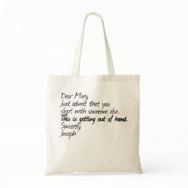 Funny atheist design canvas bags