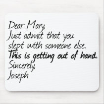 Funny atheist design mousepads