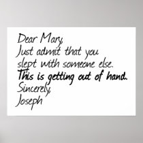 Funny atheist design poster