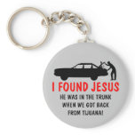 Funny atheist I found Jesus Key Chains