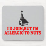 Funny atheist mouse pad