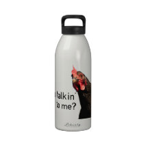 Funny Attitude Chicken Drinking Bottle