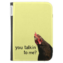 Funny Attitude Chicken Kindle Keyboard Cases