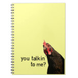 Funny Attitude Chicken Note Books