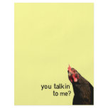 Funny Attitude Chicken - you talkin to me? flyers