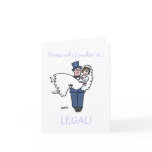 Funny Attorney Wedding Save The Date Note Card