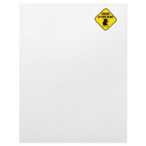Funny Australian Sign. Beware of Drop Bears. Custom Letterhead