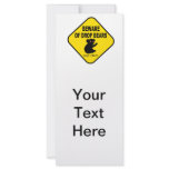 Funny Australian Sign. Beware of Drop Bears. Full Color Rack Card