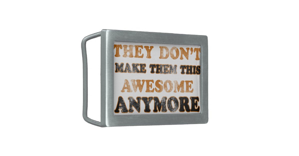 Funny awesome designs belt buckle Zazzle