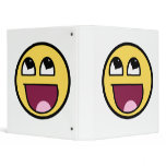Funny awesome smiley for school with heart eyes binders