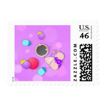 Funny Baby Bowling Stamp