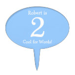 Funny Baby Boy 2nd Birthday Cake Topper