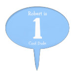 Funny Baby Boy Birthday CakeTopper Oval Cake Picks
