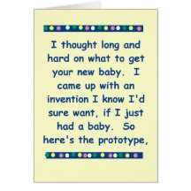 Funny baby card