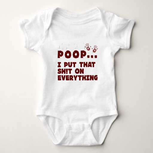 funny baby clothes sayings - baby poop joke shirt