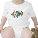 Funny Baby  Fantail Filefish Cartoon Fish t-shirts