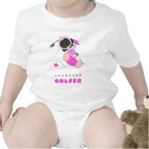 Funny Baby Golf | Funny Cartoon Golfer | Funny t-shirts