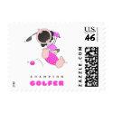 Funny Baby Golf postage by Toonboy Funny Baby Golf postage