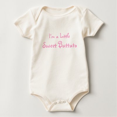 Funny Baby "I'm s Little Sweet Buttato" T-shirts by SWEETFUNNYBABY
