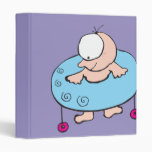 funny baby in walker photo notebook 3 ring binders