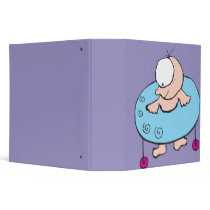 funny baby in walker photo notebook binders