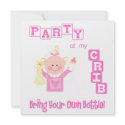 Funny Baby / Infant Birthday  Custom Invitation