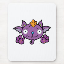 funny baby purple bat mousepads