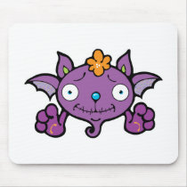 funny baby purple bat mousepads