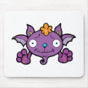 funny baby purple bat mousepads