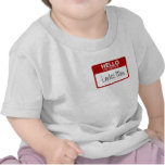 Funny Baby T-Shirt, Hello My Name is Ladies Man t-shirts