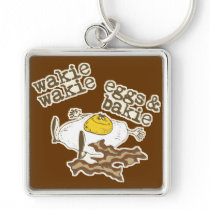 Funny Bacon and Eggs Keychains