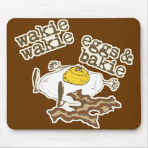 Funny Bacon and Eggs Mousepads
