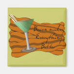 Funny Bacon Martini Magnet