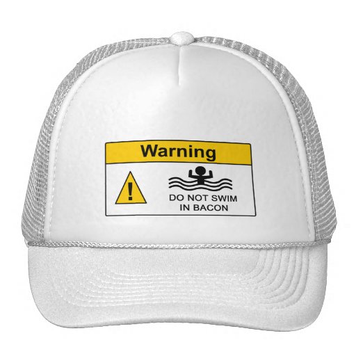 Funny Bacon Warning Hat