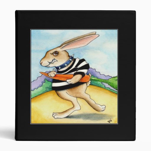 Funny Bad Hare Day Binder