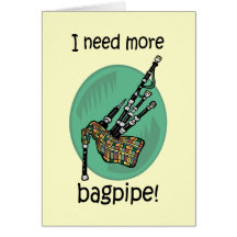 Funny bagpipe card