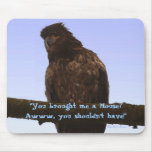 Funny Bald Eagle Wildlife Lover MousePad