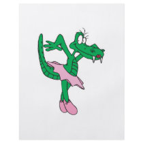 funny ballerina alligator flyers