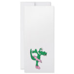 funny ballerina alligator rack card design