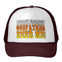 Funny Baptisms Birthdays Worlds Greatest Godfather Mesh Hat