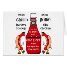 Funny barbecue greeting card