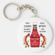 Funny barbecue keychains