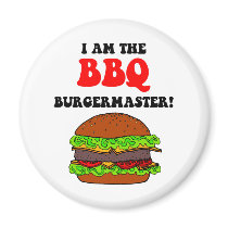 Funny barbecue refrigerator magnet